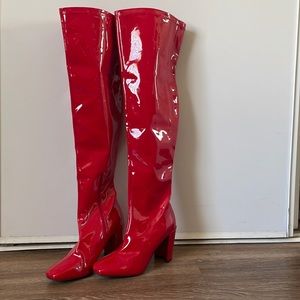 Red Go-Go Boots